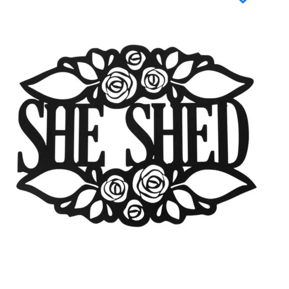 Metal “She Shed Sign” NWOT